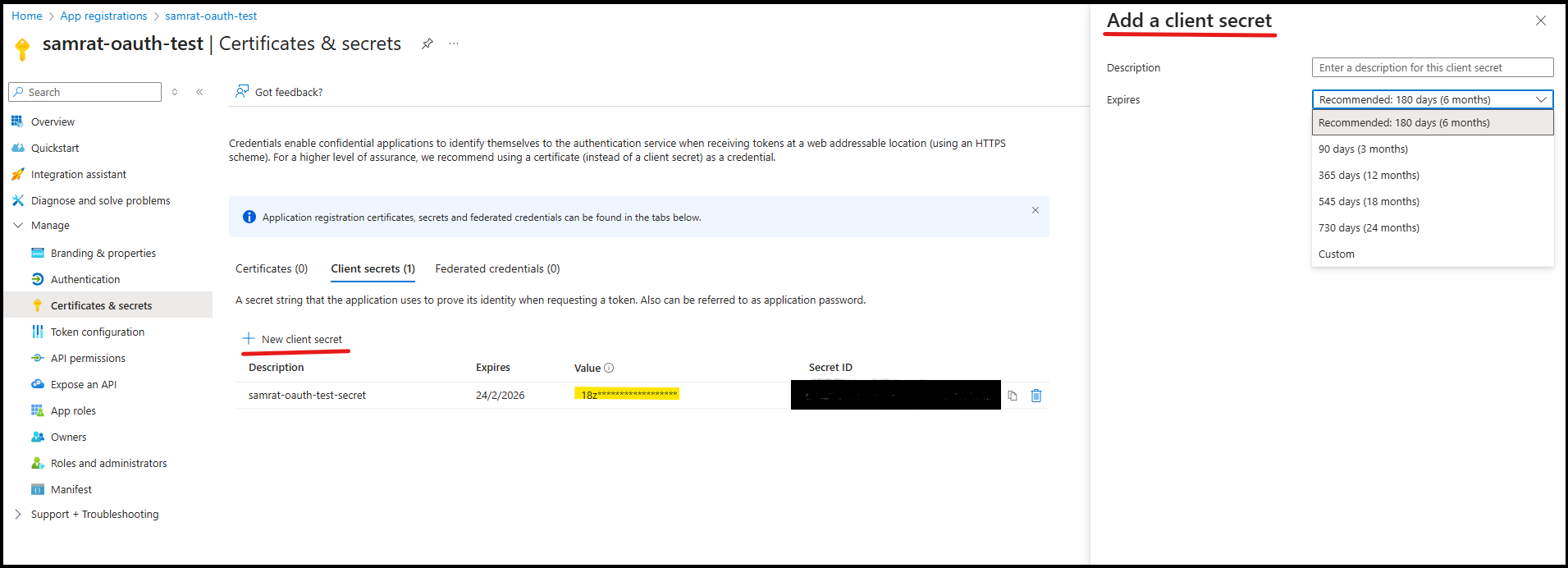 How to configure an SMTP authentication with OAuth?