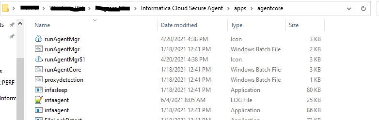 HOW TO: Find the log files while using Informatica Cloud Secure Agent