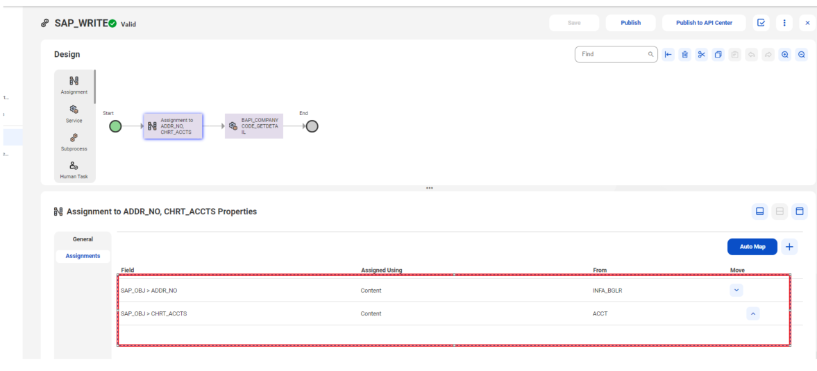 HOW TO: Insert data to SAP BAPI using SAP BAPI connection in CAI
