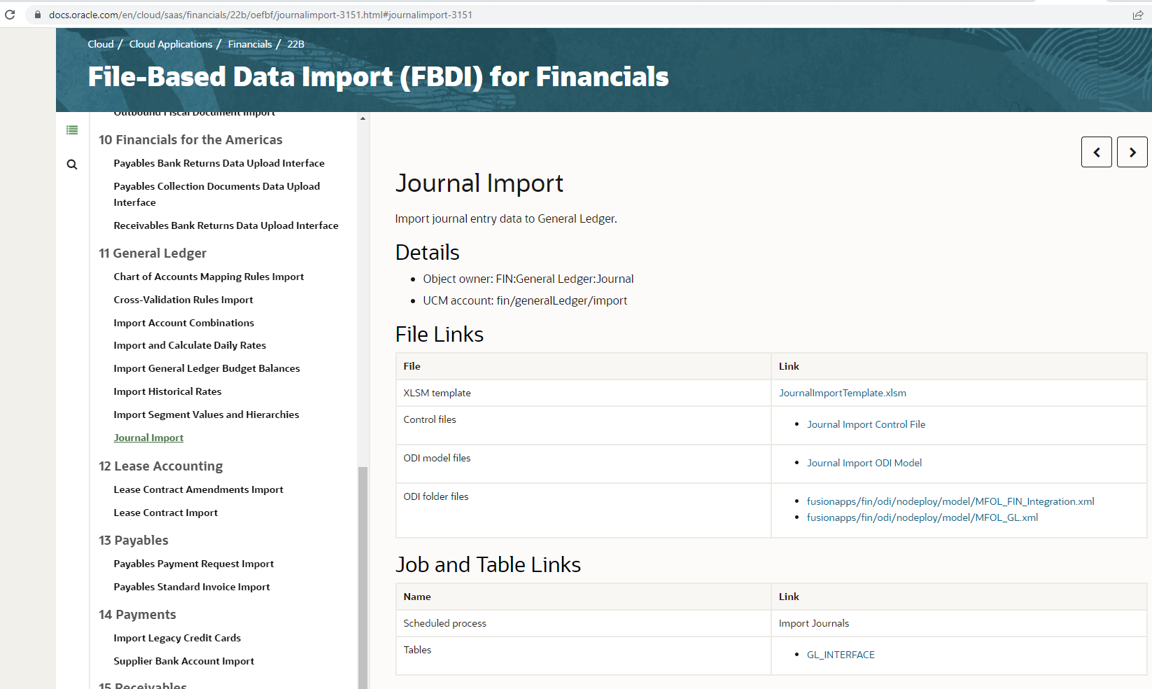 Oracle Financials cloud v1 - Writer Setup in CDI