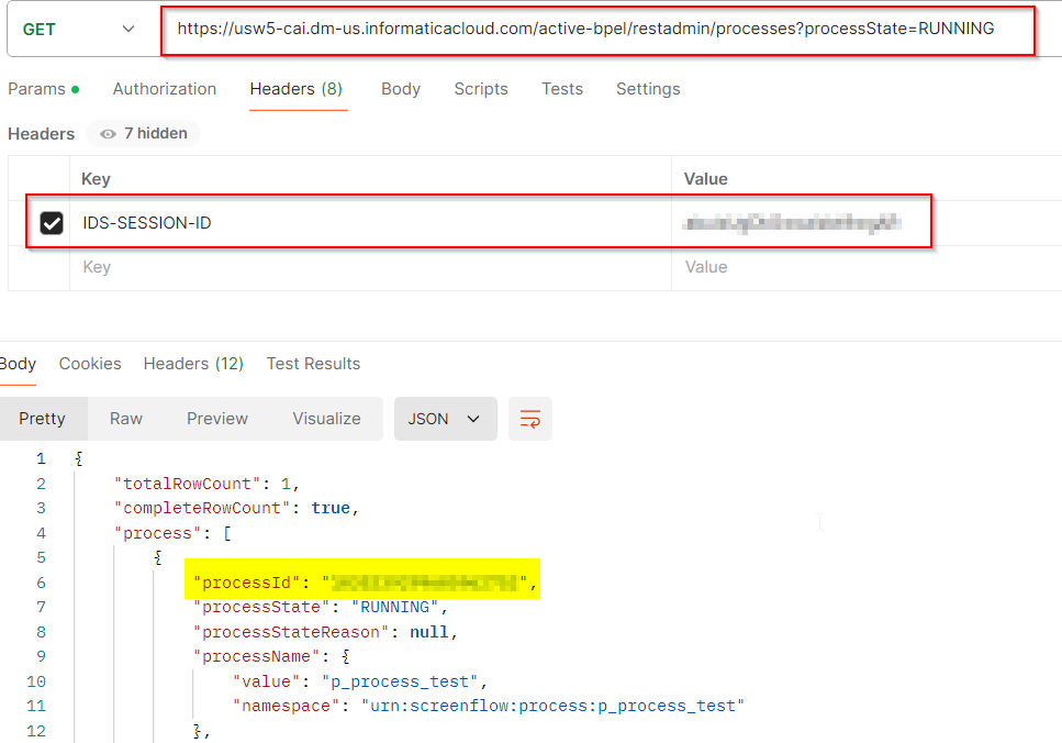 HOW TO: Terminate a process that is running on Cloud Server using rest API
