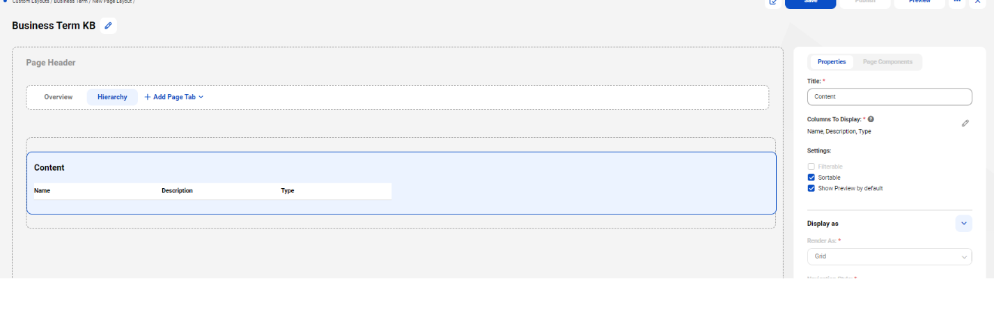 HOW TO: Create a custom layout in CDGC
