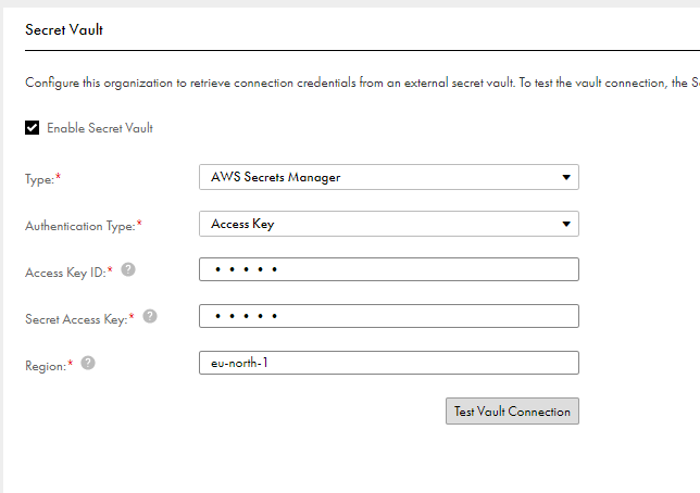 HOW TO: Setup Secret Manager for AWS Secrets Manager using Access key ...