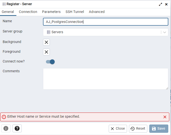 HOW TO: Connect to PostgreSQL DB using PG Admin in EDC