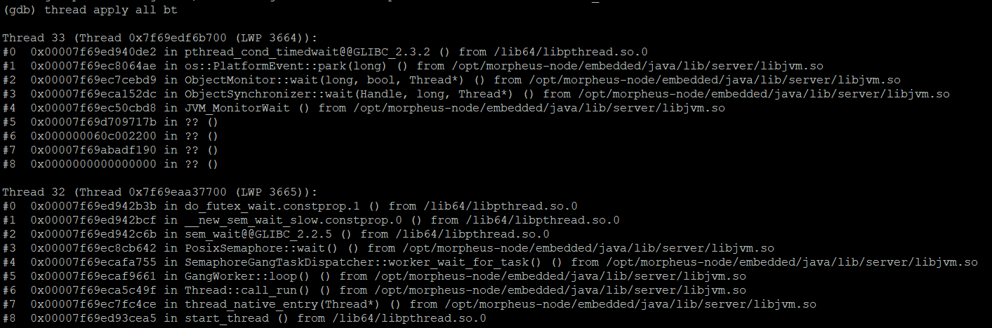 HOW TO: Use GDB debugger on Linux to check the stack trace of currently ...