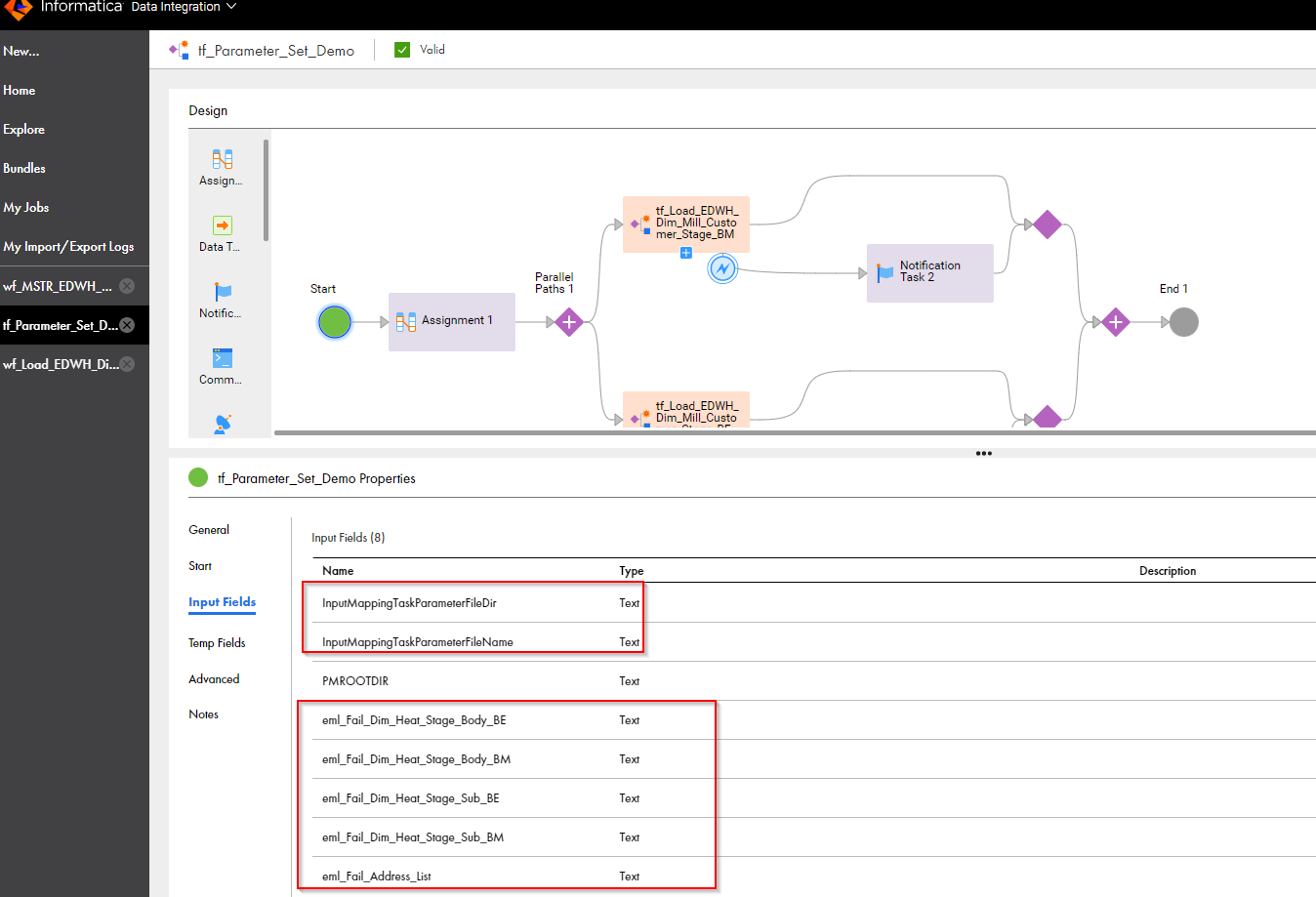 HOW TO: Implement parameter set in IICS