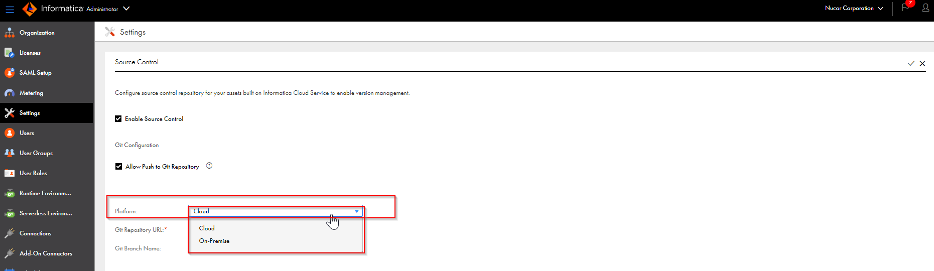 HOW TO: Enable Source Control in IDMC
