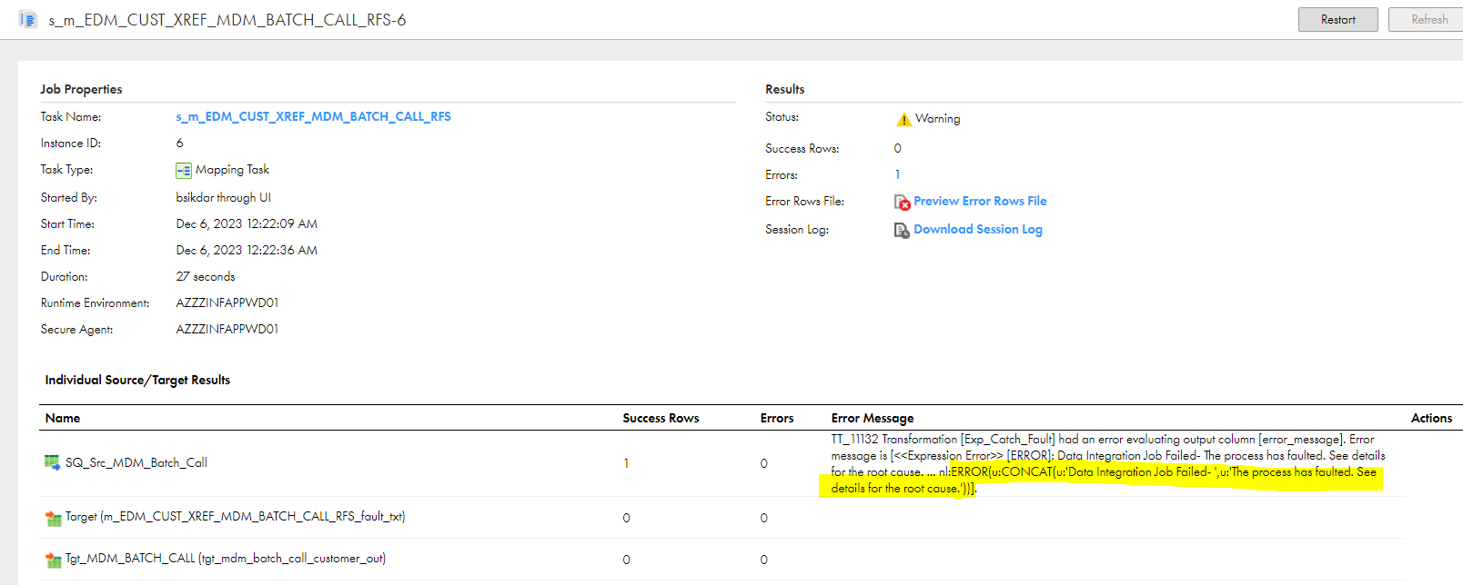 HOW TO: Fail Cloud Data Integration Job when webservice transformation ...